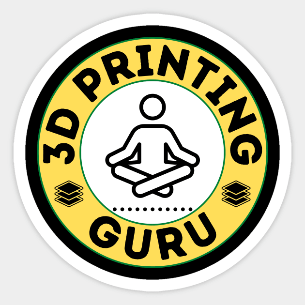 3D Printing Guru Sticker by ZombieTeesEtc